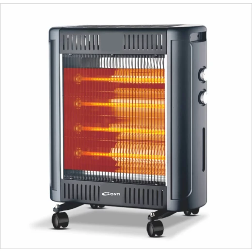 Conti Halogen Electric Space Heater Black 1500W Portable Room Heater with 3 Heat Settings and Overheat Protection, Ideal for Small to Medium Rooms, 120V, ETL Certified Conti Halogen Electric Space Heater Black 1500W Portable Room Heater with 3 Heat Settings and Overheat Protection, Ideal for Small to Medium Rooms, 120V, ETL Certified